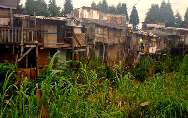 Housing on the outskirts of the favela