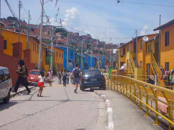 The favela's main entrance