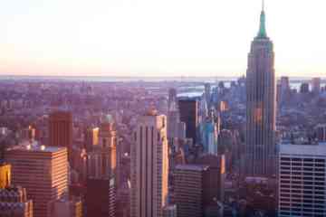 New York Skyline at sunset