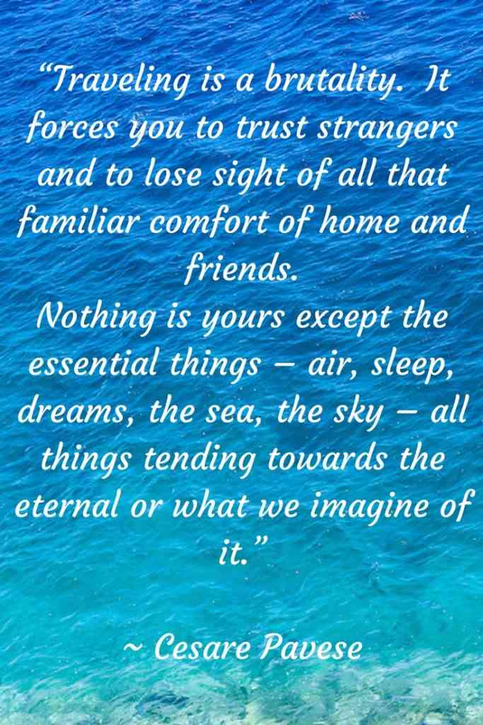 Cesare Pavese Travel quote