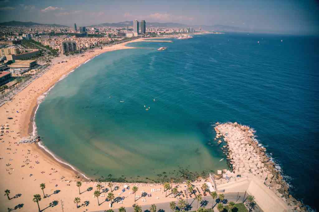 Barcelona coastline
