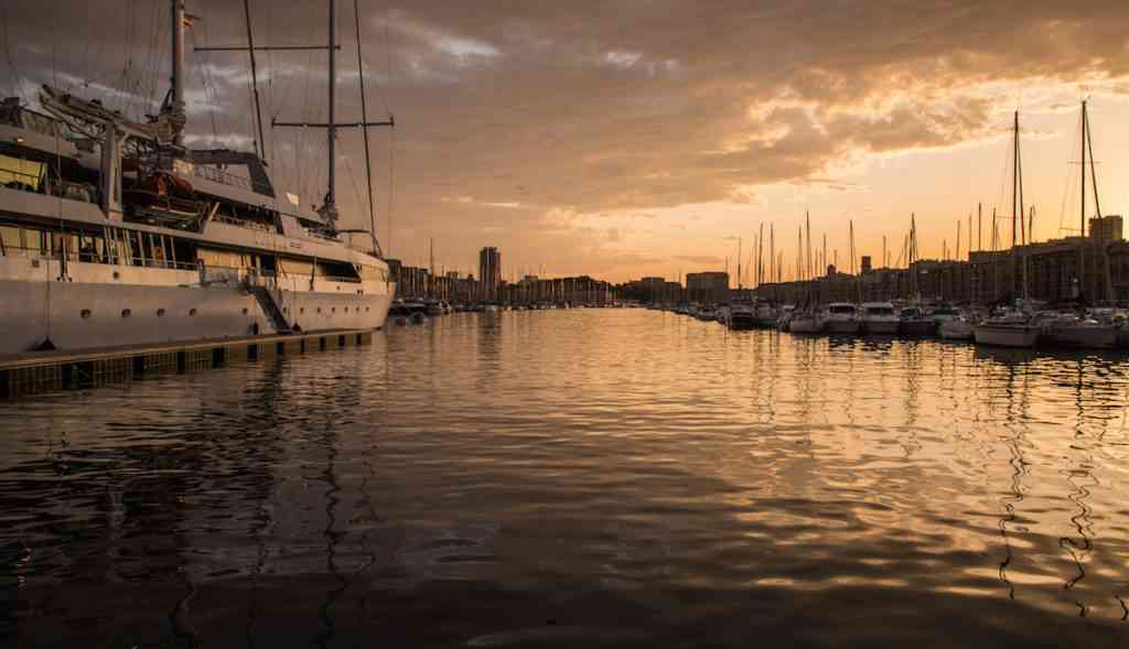 Marseilles Port Sunset