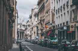 Looking up at Montmartre