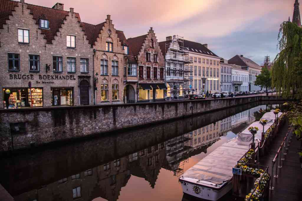 Sunset in Bruges