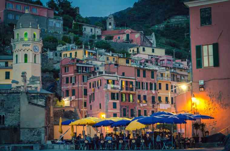 Vernazza, Cinque Terre, at night