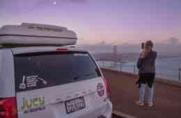 JUCY campervan San Francisco sunset