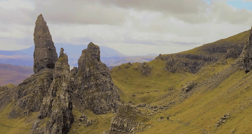 Isle of Skye landscape in Scotland