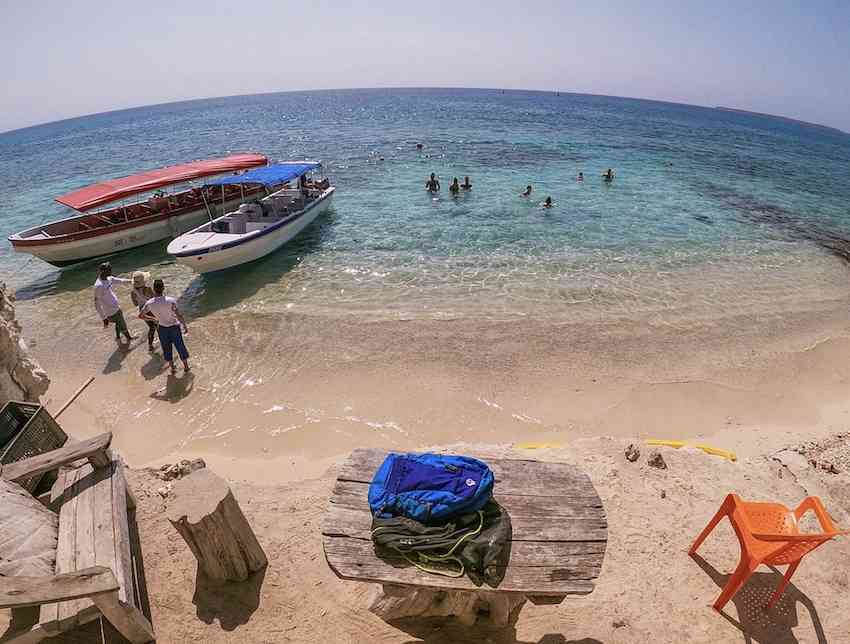 Isla Grande in the Rosario Islands, Colombia