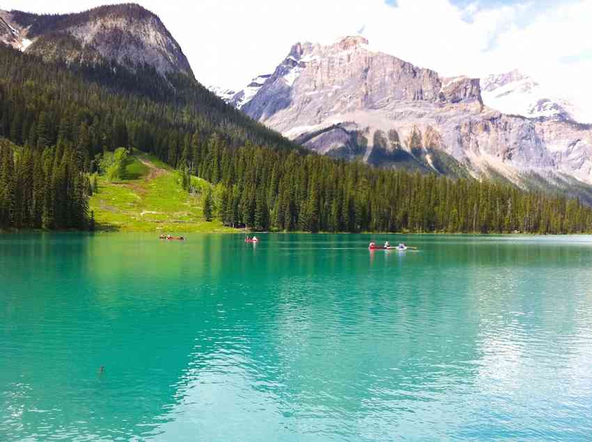 Yoho National Park landscape in Canada