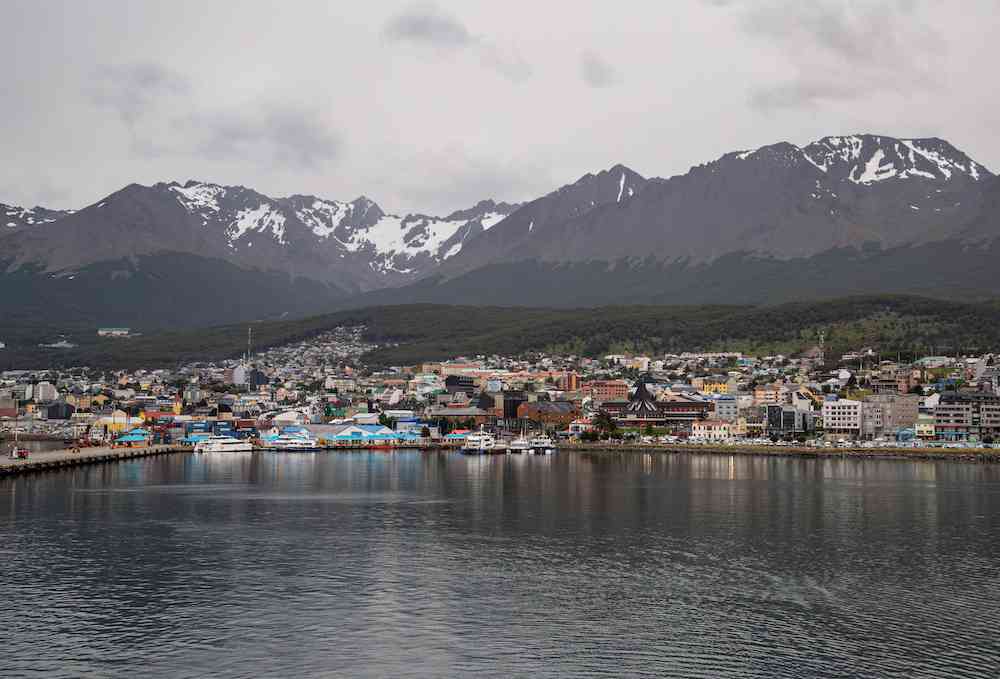 Ushuaia as seen from the sea