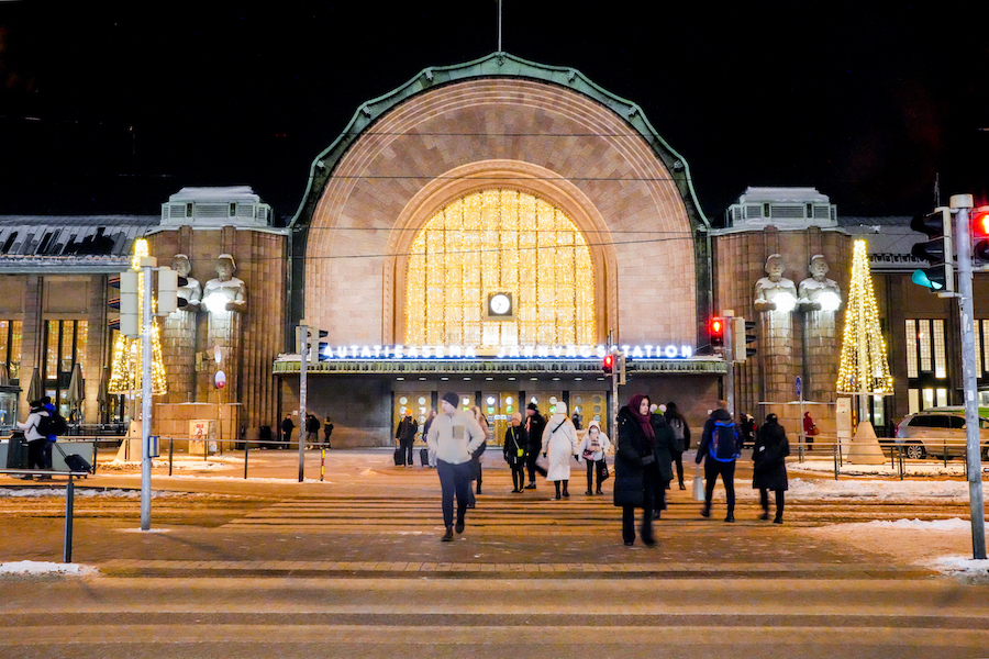 Central train station in Helsinki